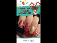 Sweet Christmas Nail Art | Maniology #shorts