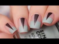 Mini nail art tutorial using striping tape!