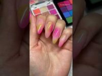 3 ways to reduce eyeshadows for nail designs #shorts #beautyinsider #nails #nailart #makeup #hacks