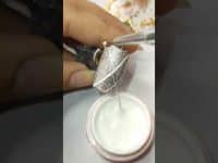 cat eye nail art with spider gel #nailart #nails