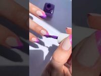 Nail art tutorial easy at home 🖤 #nailart #nailpolish #easynailart #shorts #ytshorts