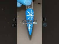 NAIL ART: SNOWFLAKE TUTORIAL ❄️💅🏼 (QUICK&EASY)