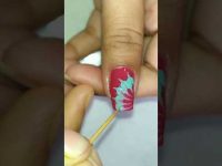 pink colour nail designs 😨#nailart #shorts