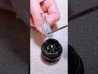 use spider gel quick drawing grid🥰#nails #nailart #naildesign