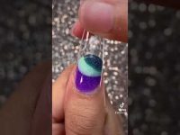 Polygel (Marble) Space Nail #shorts #nails