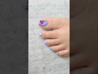 Toe nail art #simplenails #nailart #nails #naildesigns #toenailart #footnailart #feetnail #art #diy