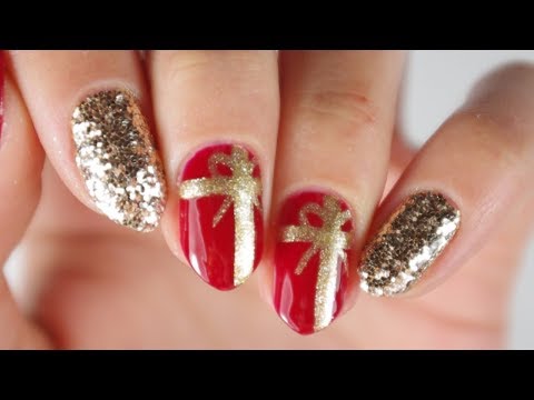 NAIL ART FACILE : CADEAUX DE NOEL!♡