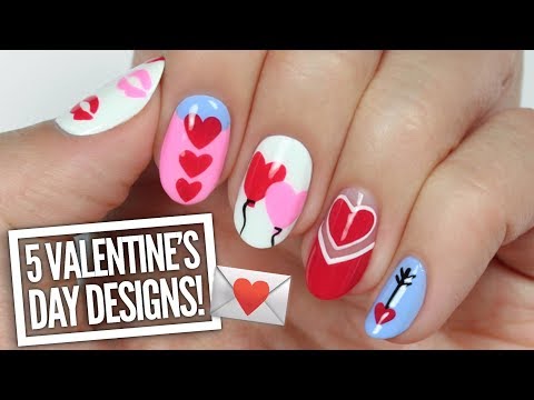 5 Cute Valentine’s Day Nail Art Designs!