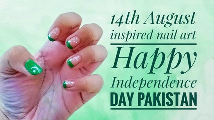 14th August Inspired Nailart Design, Happy Independence day | Natasha Waris