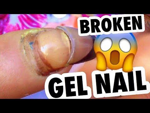 BROKEN NAIL DO NOT MATTER WHEN YOU are BEAUTY VLOGGER | Basics of Cracked Gel Nail Application