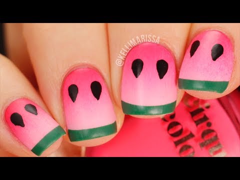 Cute Summer Watermelon Nail Art DIY Tutorial || KELLI MARISSA