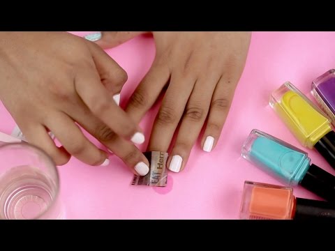 5 DIY Nail Art Using Household Items – Nail Art At Home – Glamrs