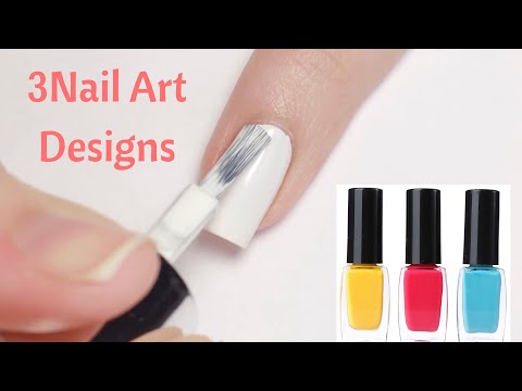 3 NAIL ART Designs For Beginners | Without Nail Art Tools | Rinkal Soni