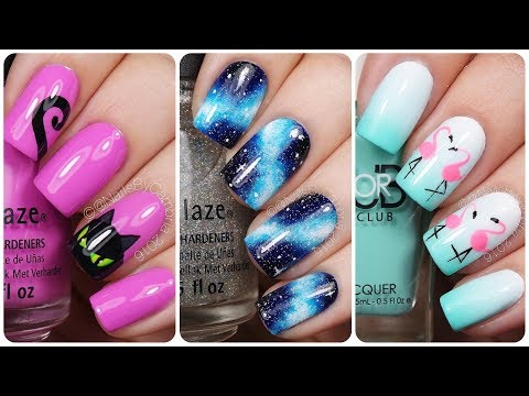 Top 20 Easy Nail Art Designs! Diy Nail Art💅How to Paint your Nails at Home! Nail art tutorial 2018
