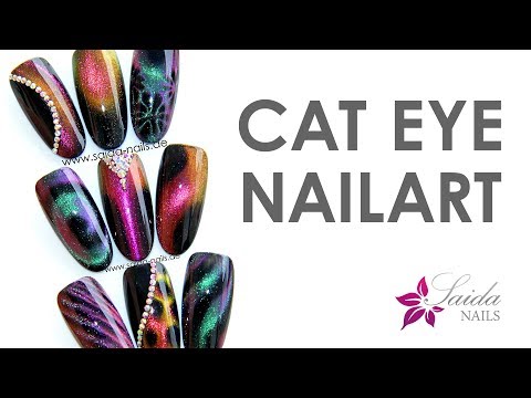 CAT EYE GELE ❀ wunderschöne schnelle Nailart-Designs (Saida Nails Nailart)