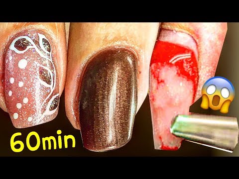 SUPERB 😍 GEL NAILS INFILL TUTORIAL WITH GREATEST NAIL TECH | ACTUAL NAIL ART DESIGN November 2018