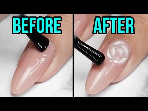 Easy Rose Nail Art Using Blooming Gel!