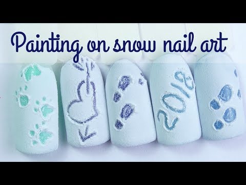 Winter Nail Designs ❅ Writing on the snow nailart tutorial #XmasWebinar