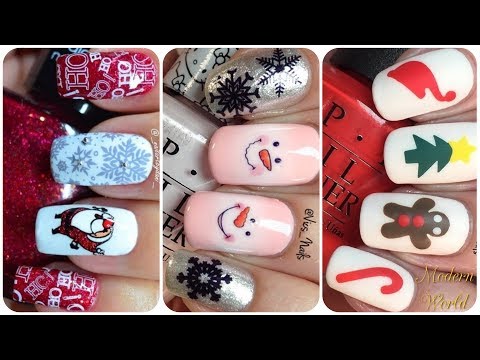 Top 20 Easy Nail Art Christmas Designs! Diy Christmas Nail Art 🌲How to Paint your Nails at Home!