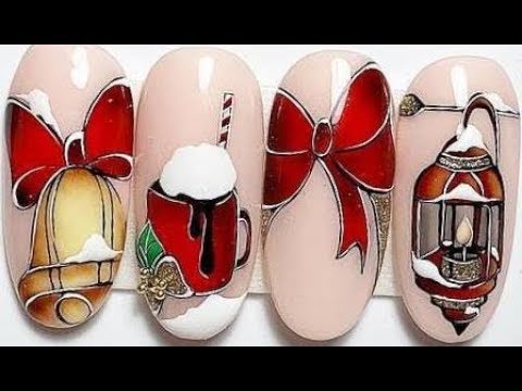 15 New Year Nail Art Designs 2019 | The Best Christmas Nail Tutorials #52