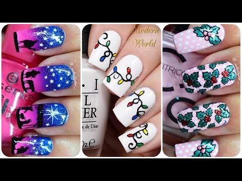Top 20 Easy Nail Art Christmas Designs! Diy Christmas Nail Art #2 🌲How to Paint your Nails at Home!