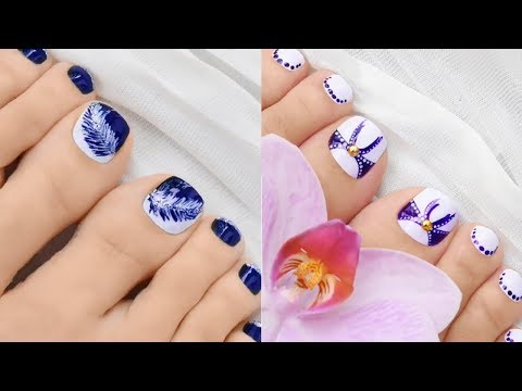 Easy Toe Nail Art Designs For Beginners 💄😱 The Best Nail Art Designs Compilation #87
