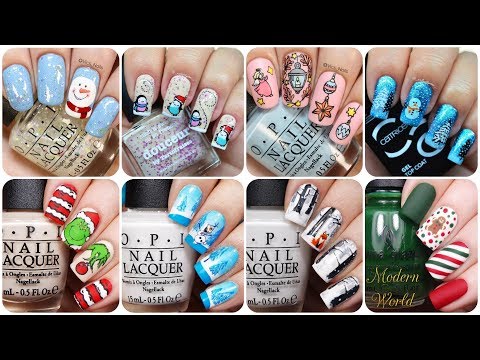 Top 20 Easy Nail Art Christmas Designs #3 Diy Christmas Nail Art 🌲How to Paint your Nails at Home!