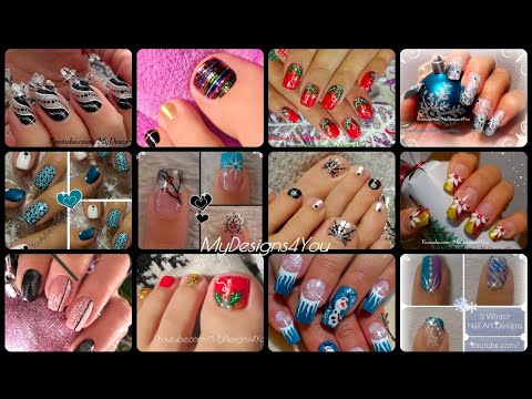 Winter, Christmas, Festive Nail Art Designs Compilation  ♥