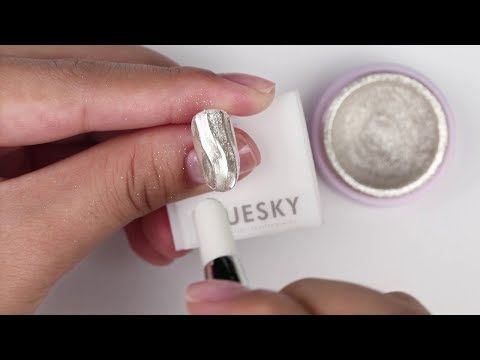 BLUESKY Nail Academy -How to do Ripple Nail Design #nailart #gelpolish