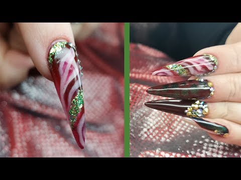Not A Christmas Candy Cane Nail Design