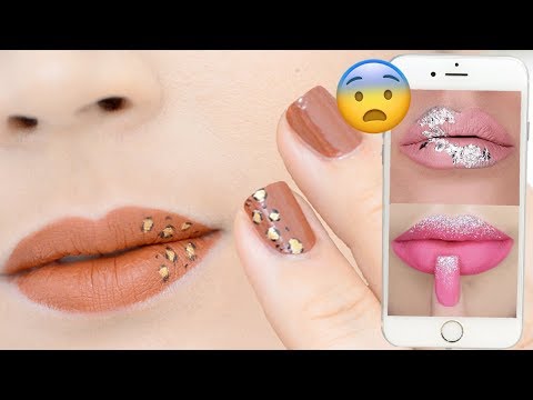 JE TESTE DES COMBO LIP ART / NAIL ART !!!