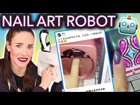 Testing the Nail Art Printing Robot (I’m being replaced)