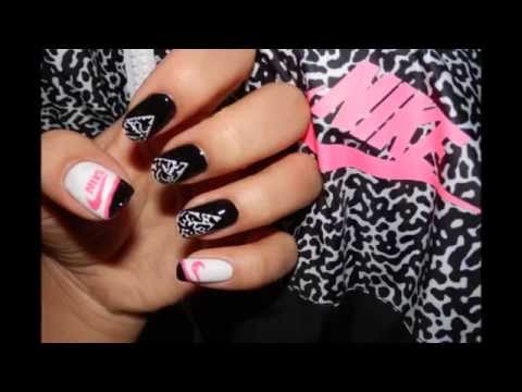Nail Art tutorial! Nike logo nailart