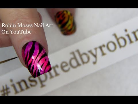 DIY Jelly Polish! #1 Tiger Nail Art Purple + Pink nail art for beginners