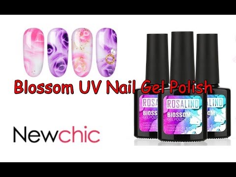Newchic Review | Blossom UV Nail Gel Polish | Easy Nail Art Desings💓👍  #16