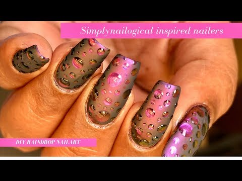 RAINDROP NAIL ART || RECREATING SIMPLYNAILOGICAL'S NAILART