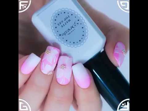 Easy Nail Art Vdo 8 #Nails #Nailart #nailfashion #nailgold #nailfoil #hand #nailglitter