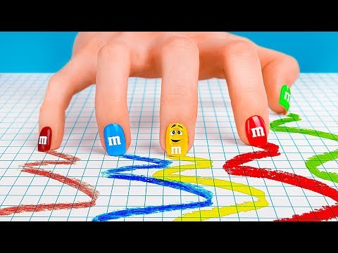 8 Nail Hacks Every Girl Should Try / Candy Nail Art Ideas