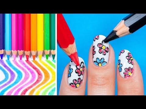 Nail Hacks you Won't Believe! 18 Nail Art Tricks!
