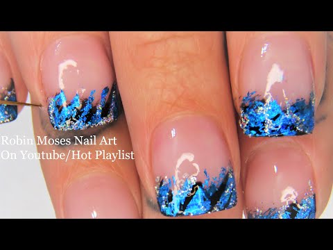 Foil Nails and Glitter Technique | DIY Short Nail Art for Beginners