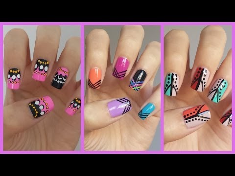 Easy Nail Art For Beginners!!! #12 | JennyClaireFox