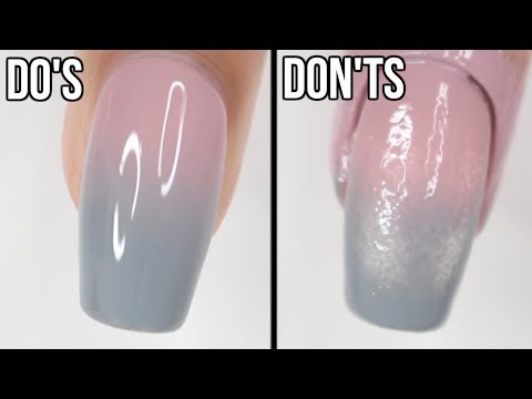 DOs & DON'Ts: Ombré Nails | how to do ombré nails with regular polish