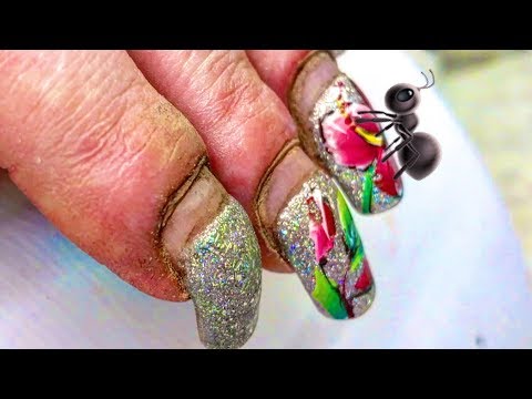HARDWORKER WOMAN’S #NAILS  #TRANSFORMATION | SHE IS NOT ANT SHE IS BEAUTIFUL NO MATTER WHAT THEY SAY