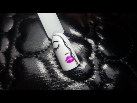 Nail Art – Woman's Face #nails #nailart #ilovenails