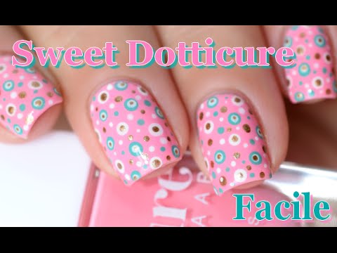 [ Nail Art ] Sweet Dotticure – Easy Polka Dot Nails TUTORIAL // melyne nailart