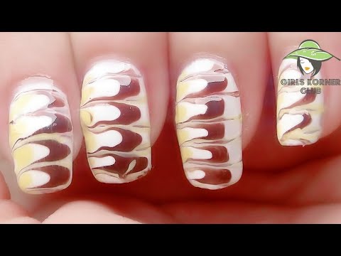 Easy Drag Marble Nail Art!! Easy Nail Art Tutorial 2020 By Girls Korner Club