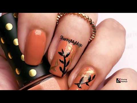 Free hand NailArt for Beginner DIY Nail paint Art