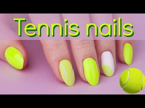 How to: Tennis ball nailart | Easy nail design tutorial