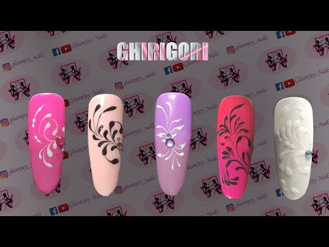 TUTORIAL GHIRIGORI 5 NAIL ART VELOCI E D'EFFETTO💅🏻#ghirigori #nailart #unghie #tutorialnails #nails