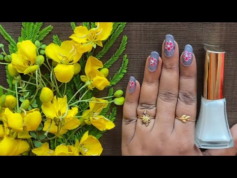 Nail Art at Home | Easy & Cool Flower design #nailart #nail